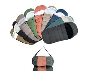 Brogtorl Chancelière Universelle pour Poussette - Compatible avec Babyzen YOYO/YOYO2, Stokke YOYO3 et Bugaboo, Tissu Anti-Vent et Isolant, Nettoyage Facile (Noir)