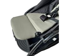 Brogtorl Repose-jambes de poussette compatible avec Babyzen YOYO - Poussette pliable sans démontage - Extensible de 15,7 cm, facile à installer et à nettoyer, tissu doux (olive)