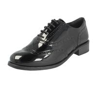 Brogues Formelles En Cuir/Patente À Lacets Large Pour Femmes - Havisham Chêne