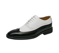 Brogues Oxford Chaussures Derby pour homme Chaussures en cuir noir confortables et respirantes Chaussures de costume avec talon Chaussures de travail formelles Derby classiques Chaussures de loisirs