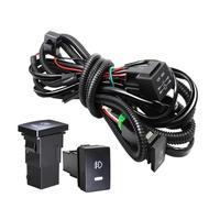 BROHN Feux Phare LED 2 X LED Ensemble De Feux Antibrouillard pour Trafic 3 III X82 2015-2020 Pare-Chocs Avant De Voiture Angel Eye Feux De Jour DRL 30W 12V Phare de Travail (Couleur : Harness Wire)