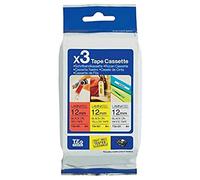 Brohter TZe-31M3 | Pack de rubans originals Laminé | 12 mm | TZe-231 - TZe-431 - TZe-631 | 8M