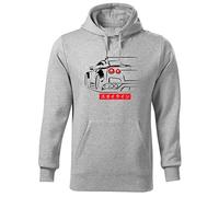 BroiderStudio GTR Godzilla R35 JDM Legends Japanese Sweat A Capucha Gris Unisex Size 3XL