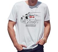 BroiderStudio GTR Godzilla R35 JDM Legends T-Shirt Blanc pour Les Hommes Size L