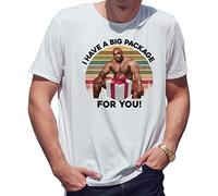BroiderStudio Retro I Have a big Package for You Barry Wood T-Shirt Blanc pour Les Hommes Size L