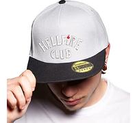 BroiderStudio The Hawkins High Hellfire Club Casquette Grise/Noire à visière Plate réglable Snapback Unisex Original brodé Urban Logo Cap