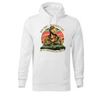BroiderStudio Why Don't You Knock It Off with Them Negative Waves Sweat A Capucha Blanc Unisex Size 3XL