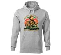 BroiderStudio Why Don't You Knock It Off with Them Negative Waves Sweat A Capucha Gris Unisex Size XXL
