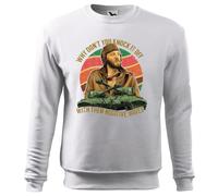 BroiderStudio Why Don't You Knock It Off with Them Negative Waves Sweat Blanc Unisex Size L
