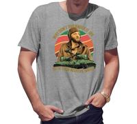 BroiderStudio Why Don't You Knock It Off with Them Negative Waves T-Shirt Gris pour Homme Size M