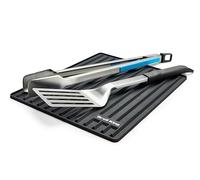 Broil King Barbecue/Barbecue/Grill, Silicone Couverts Plateau, acier inoxydable,"35,5 x 28 cm, 60009