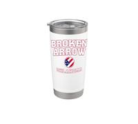 Broken Arrow Oklahoma (Oklahoma) Gobelet isotherme en acier inoxydable double paroi