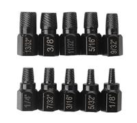 Broken Bolt Extractor Kit - 10-Piece Heavy-Duty Rustproof Universal | Mechanic Tool Damaged Screw Remover for Garage Workshop Plumbing Woodworking Manufacturing Factory