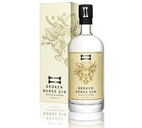 Broken Bones London Dry Gin - Premium Gin mit 10 Botanicals, Wacholder, Zitrone, Hagebutte, Lindenblüte, 45% vol, 0,5l