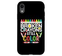 Broken Crayons Still Color Mental Health Awareness Men Women Coque pour iPhone XR