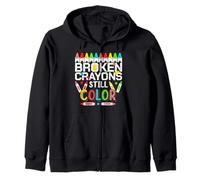 Broken Crayons Still Color Mental Health Awareness Men Women Sweat à Capuche