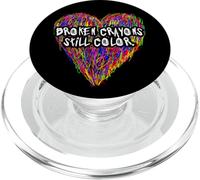 Broken Crayons Still Color PopSockets PopGrip pour MagSafe