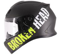 Broken Head Racing-Helm Beproud Lumière Charbon Jaune (Taille L)