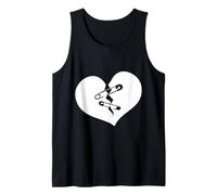 Broken Heart Sad Brokenhearted Épingles à nourrice pour la Saint-Valentin Débardeur