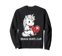 Broken Hearts Club Unicorn Cute Heartbroken Emo Sweatshirt