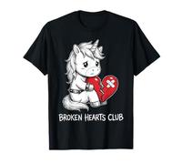 Broken Hearts Club Unicorn Cute Heartbroken Emo T-Shirt