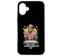Broken Hip May Talk About My Hip Fun Récupération chirurgicale pour Homme Coque pour iPhone 16 Plus