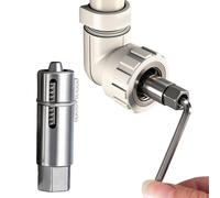Broken Pipe Extractor Tool | 2 Pieces Adjustable Tool | 12mm and 14mm Pipe Screw Remover with Hex Wrench | for Faucet Valve Screw Thread Repair Home Maintenance