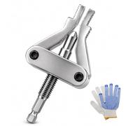 Broken Pipe Extractor Tool, Drill-Powered Internal Expanding Grip