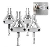 Broken Pipe Extractor Tool, Pipe Nipple Removal Kit for Plumbing Repair, Damaged Thread Valve Fitting Remover for 1/2", 3/4" and 1" Pipes (4PCS)