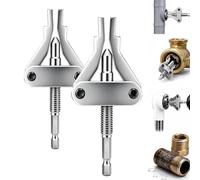 Broken Pipe Extractor Tool,Pipe Thread Extractor for 1/2", 3/4" & 1"，2Pcs