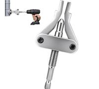 Broken Pipe Thread Extractor Tool for 1/2, 3/4 & 1 Inch Pipes, Drill Powered Pipe Extractor Set with 1/4 Inch Hex Shank (1PC)