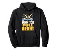 Broken Sticks Full Heart T-Shirt Batteur Batterie Sweat à Capuche