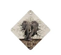 Broken Wall Elefant Printing Lot de 10 cartes désodorisantes parfumées pour voiture