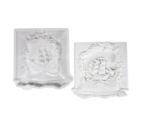 Brokens Moule en silicone pour voiliers muraux en résine époxy pour décoration murale, décoration d'intérieur, moules de moulage en résine époxy