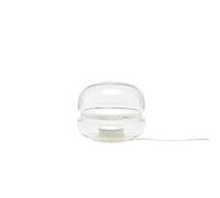 Brokis Macaron Lampe à Poser Petit Verre Clair/Onyx Blanc