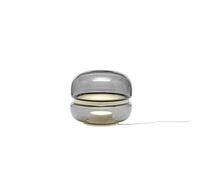 Brokis Macaron Lampe à Poser Petit Verre Fumée /Onyx Blanc