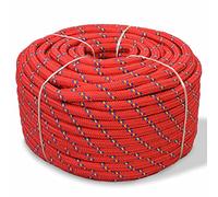 Brokky Corde de Bateau Polypropylène 8 mm 100 m Rouge,Corde en Nylon De,Parachute Cord