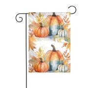 BROLEO Automne Citrouilles Impression Aquarelle Quatre Saisons Drapeau Jardin Cour Décoration 30,5 x 45,7 cm