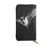 BROLEO Bats in The Sky Portefeuille long en cuir imprimé pour filles et femmes à la mode - Durable, élégant et fonctionnel, Noir , Taille unique