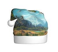 BROLEO Beau chapeau de Noël imprimé Yosemite National Park pour adulte, accessoire de qualité doux, léger et moelleux