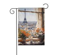 BROLEO Beautiful Pylons in the Distance Printing Four Seasons Garden Flag Courtyard Decoration 30,5 x 45,7 cm