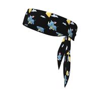 BROLEO Bébé rhinocéros volant un cerf-volant imprimé foulard sport absorbant la transpiration et respirant, bandeau de mouvement, foulard double face