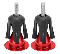 BROLEO Bouchon de guidon de vélo, fabrication exquise, installation simple en alliage d'aluminium pour VTT pour vélos de route (rouge)