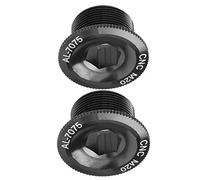 BROLEO Bras de manivelle de vélo, bouchon à vis de manivelle 20 mm, bouchon à vis de manivelle M20, usinage précis pour le cyclisme (M20 noir)