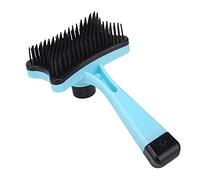 BROLEO Brosse de nettoyage pour animaux de compagnie, outil de toilettage pour animaux domestiques, brosse de toilettage confortable pour la maison pour peigner les poils d'animaux (bleu)