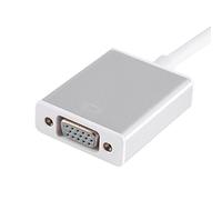 BROLEO Câble adaptateur de type C vers VGA, USB 3.1 10 Gbit/s Type C vers VGA, pour ordinateur portable pour conférence professionnelle (argent)