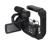 BROLEO Caméscope 4K HD, caméra vidéo de 56 MP 30 FPS avec télécommande, vision nocturne, zoom 18x, caméra Vlog avec écran tactile IPS de 3,0 pouces pour photographie, voyage