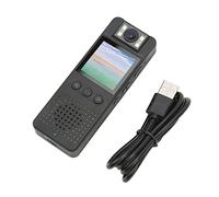 BROLEO Caméscope haute vitesse, sans retard, caméra de corps portable, application de surveillance en temps réel, réduction du bruit intelligente avec lumière de remplissage LED