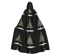 BROLEO Cape à capuche à cinq branches pour homme et femme Motif sapin de Noël Halloween