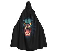 BROLEO Cape à capuche pour homme et femme - Motif esprit maléfique rugissant - Pour Halloween